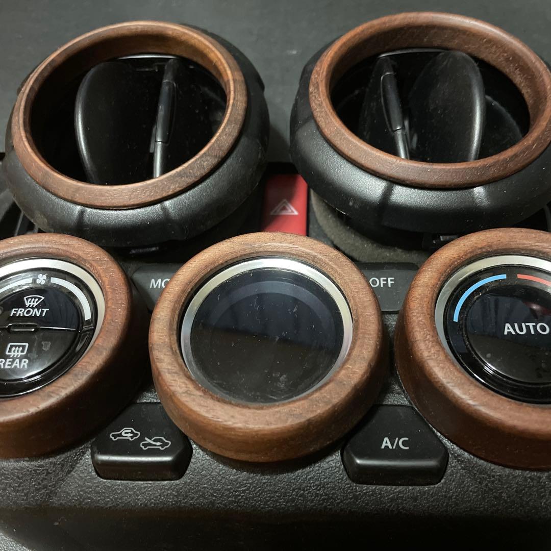 Kitken様用JB64ウォルナット製エアコン、スタート、サイドルーバーのリング