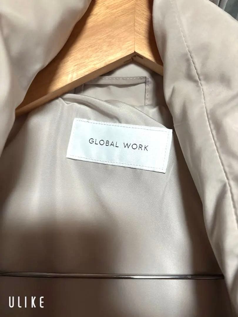 GLOBAL WORK グレージュ　ダウンジャケット
