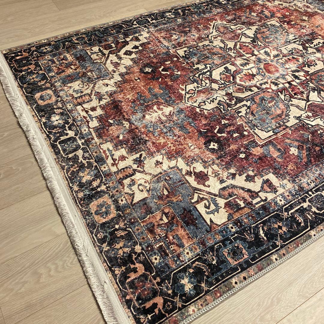 トルコのカーペット 120*180 オーバーダイ ヴィンテージデザインラグ