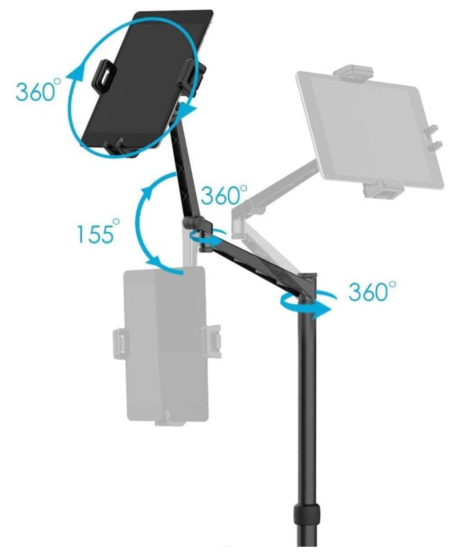 アーム・フロアースタンド】金属製　40～140cm　smatree FS100②
