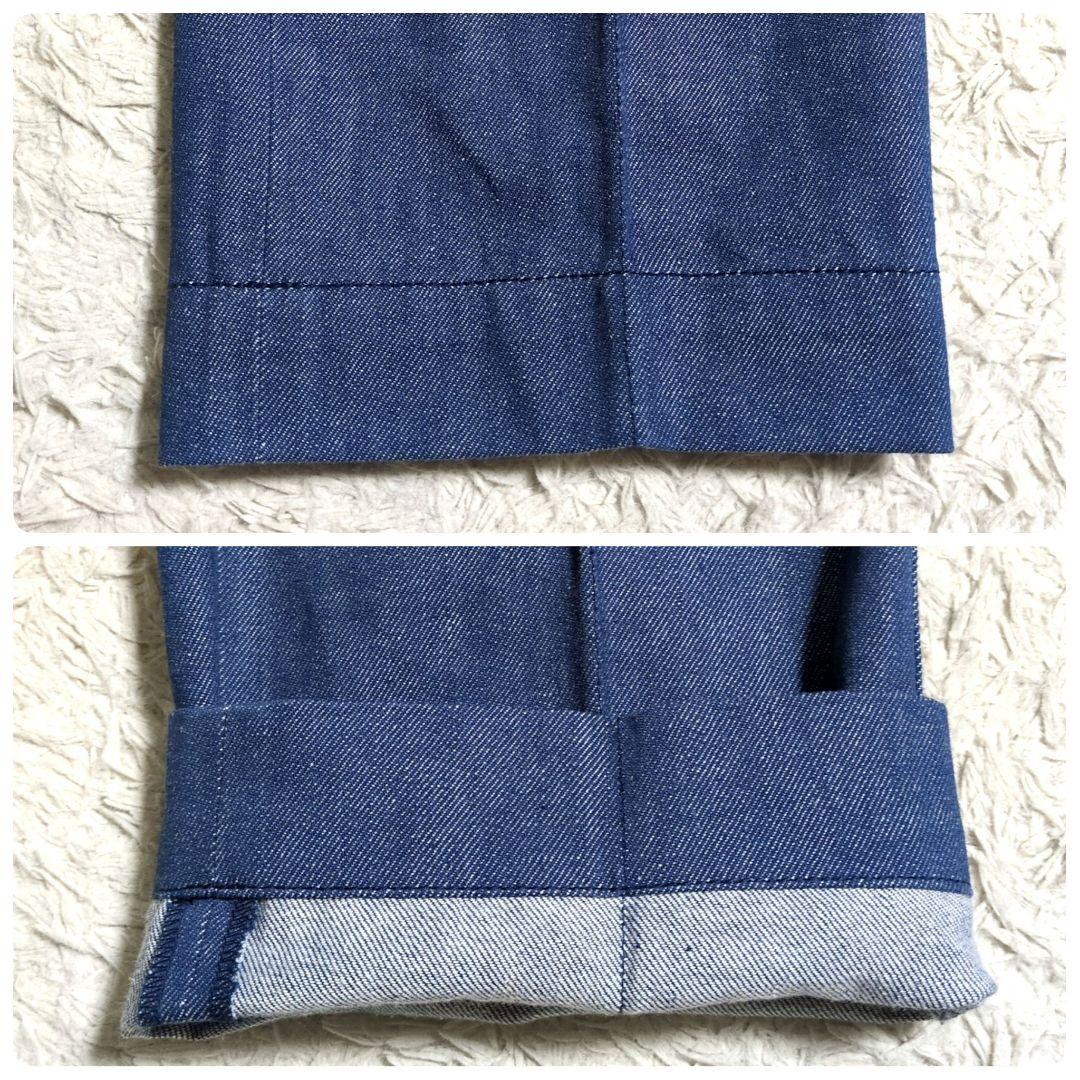 美品 24年モデル ebure リアクティブデニムパンツ センタープレス