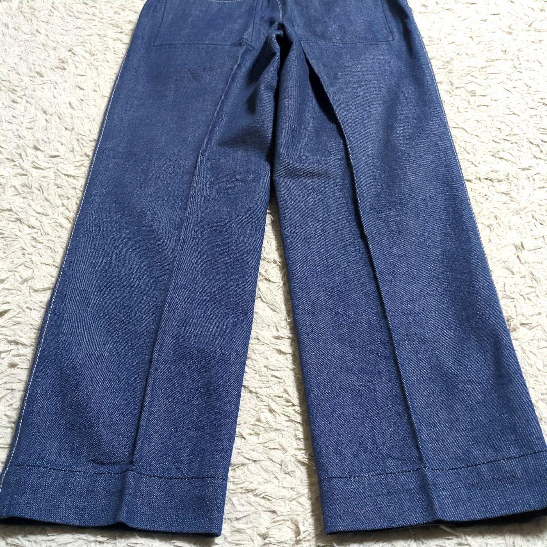 美品 24年モデル ebure リアクティブデニムパンツ センタープレス