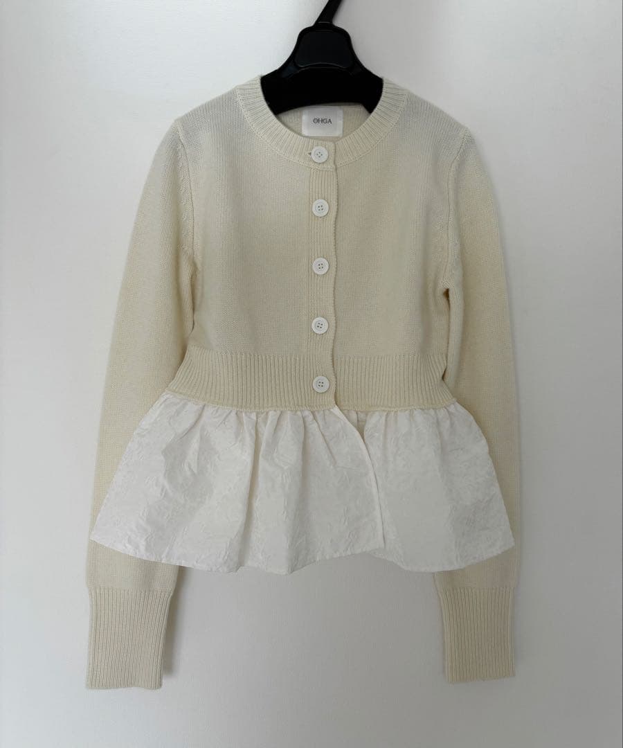 【最終価格】OHGA オーガ ドッキングぺプラムニット