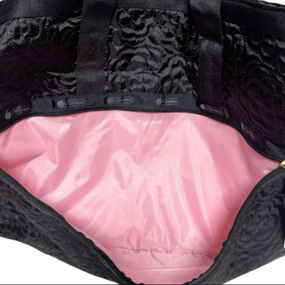 くにともぎゅうさん専用 ボストンバッグ ブラック　パフィーブロッサムズ　黒　花柄