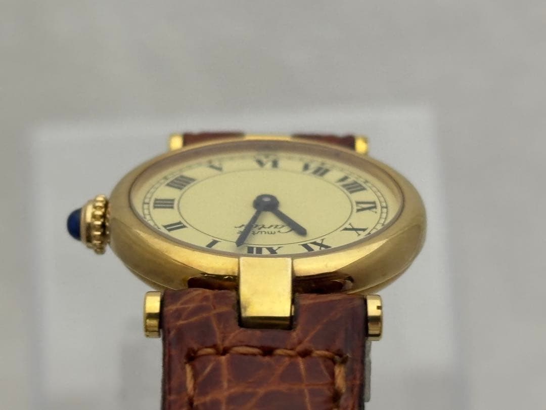 【美品】カルティエ マストヴァンドーム SM クォーツ【590004】【稼働品】