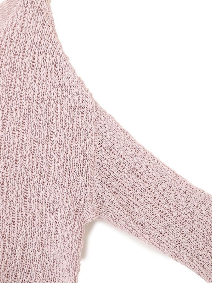 ETRE 新品タグ付 スラブヤーンローゲージニットプルオーバー ピンク即完希少