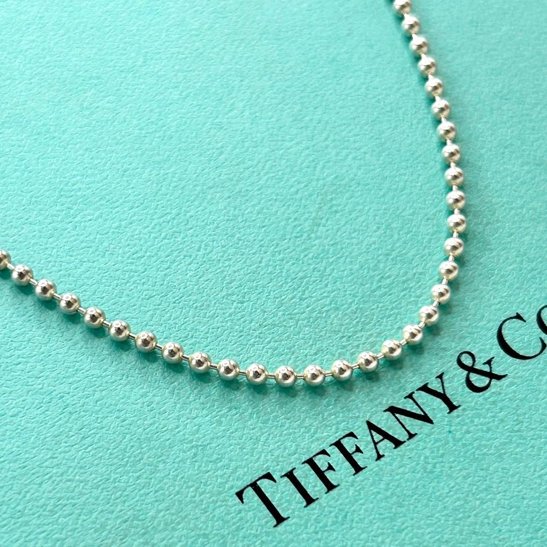 美品　ティファニー　ボールチェーン　ネックレス　シルバー　925 約50cm