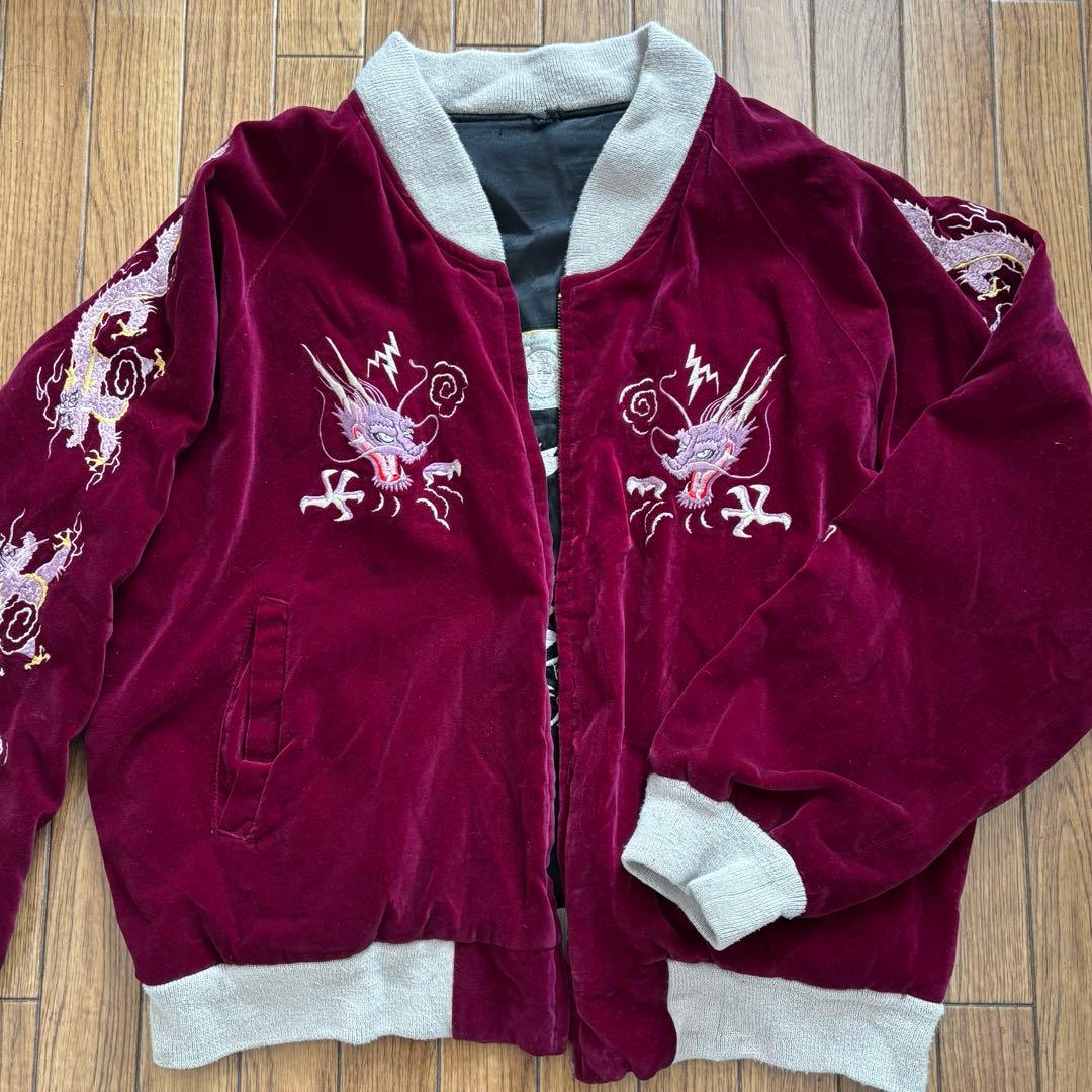 k*)様 [国旗&舞妓]vintageスカジャン 裏別珍 38度線❗️