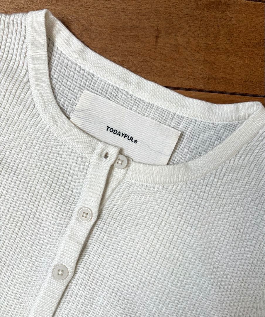 【試着のみ】TODAYFUL Silkwool Knit Cardigan