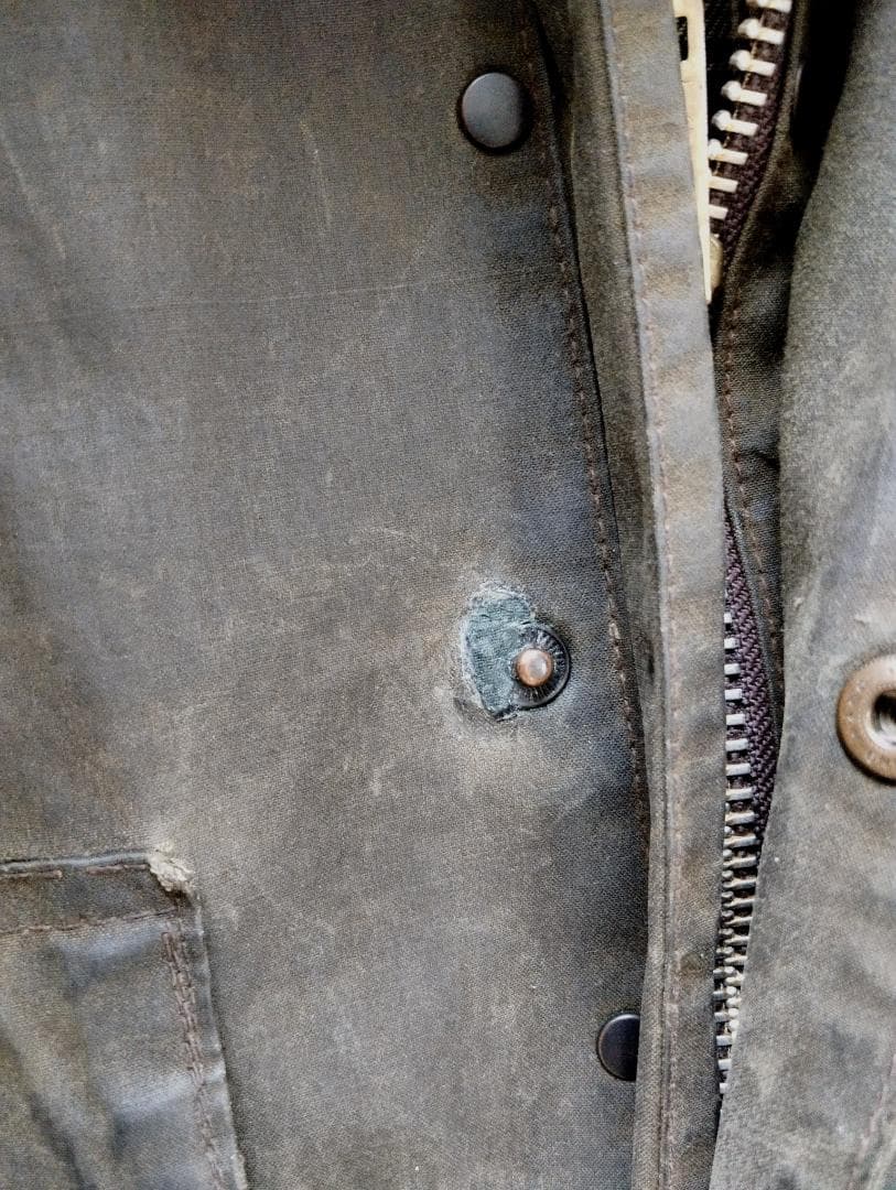 雰囲気抜群　Barbour　２ワラント　 solwayzipper　８０’ｓ