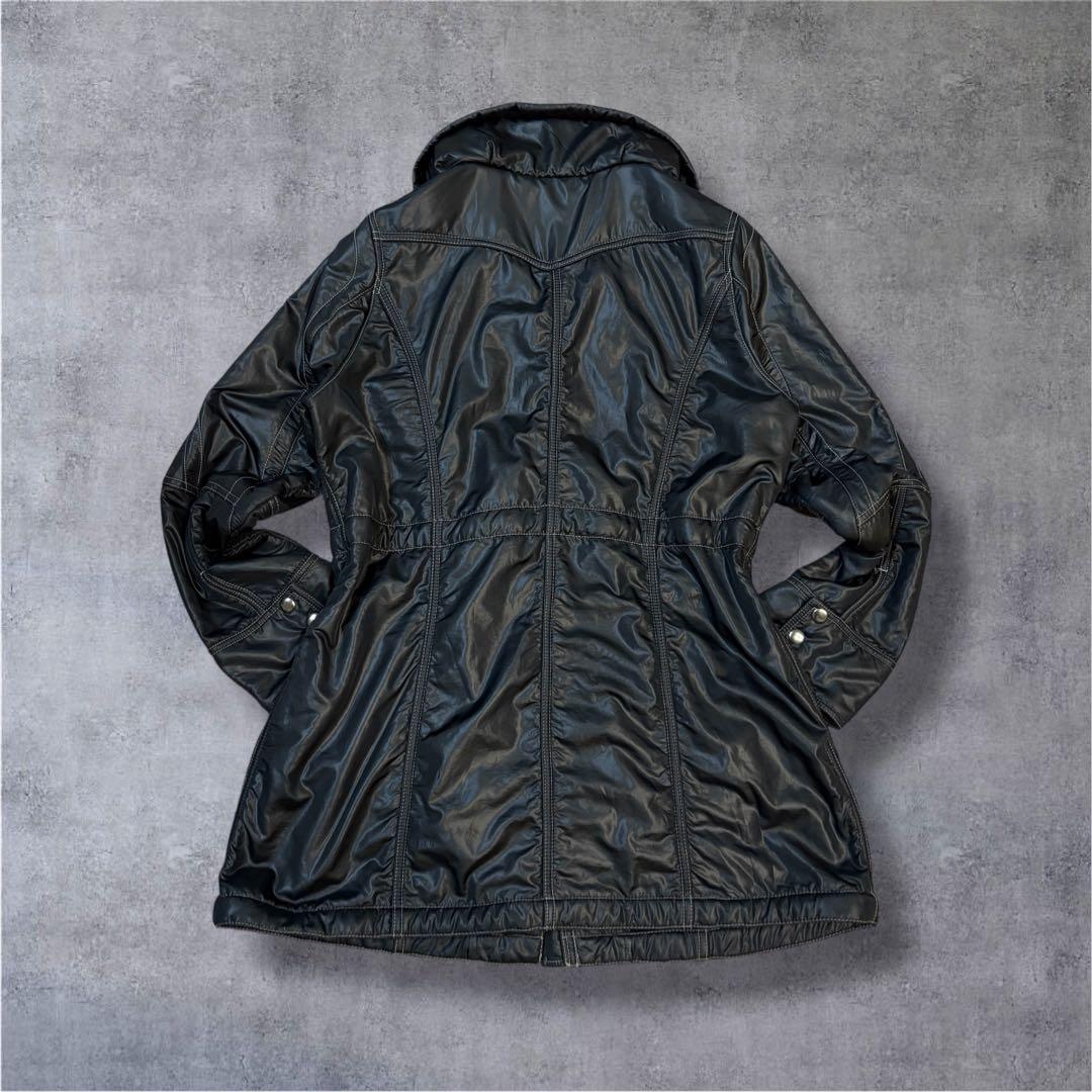 【希少】00s y2k ギミック ファイヤーマンジャケット 光沢 archive