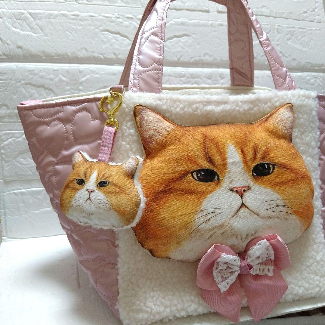 ね*ふ様 コヤンイサムチョン☆スクエアトートバッグ　もこもこボア＆メタルハート