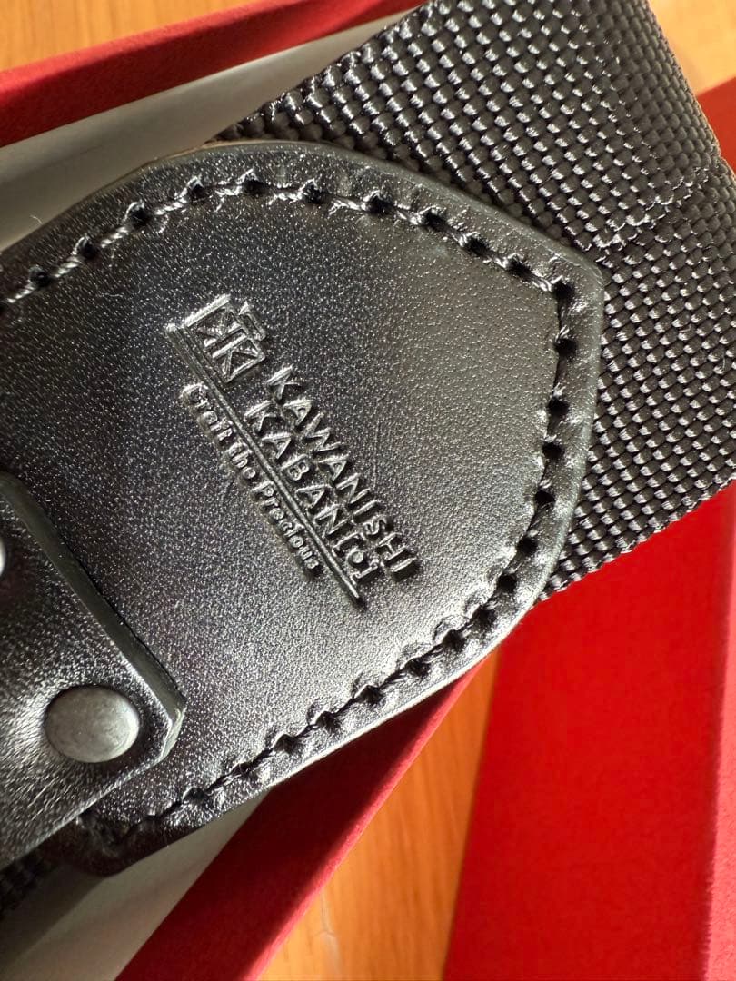 【カワニシカバン】ミニモン コーデュラ(R) カーキ、 ショルダー38mm