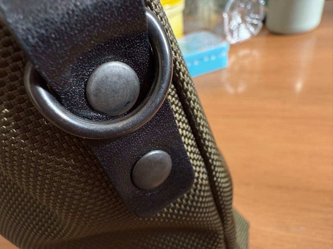 【カワニシカバン】ミニモン コーデュラ(R) カーキ、 ショルダー38mm