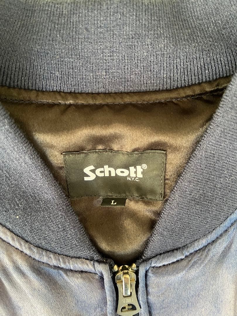 Schott スカジャン Lサイズ 日本地図刺繍　ショット