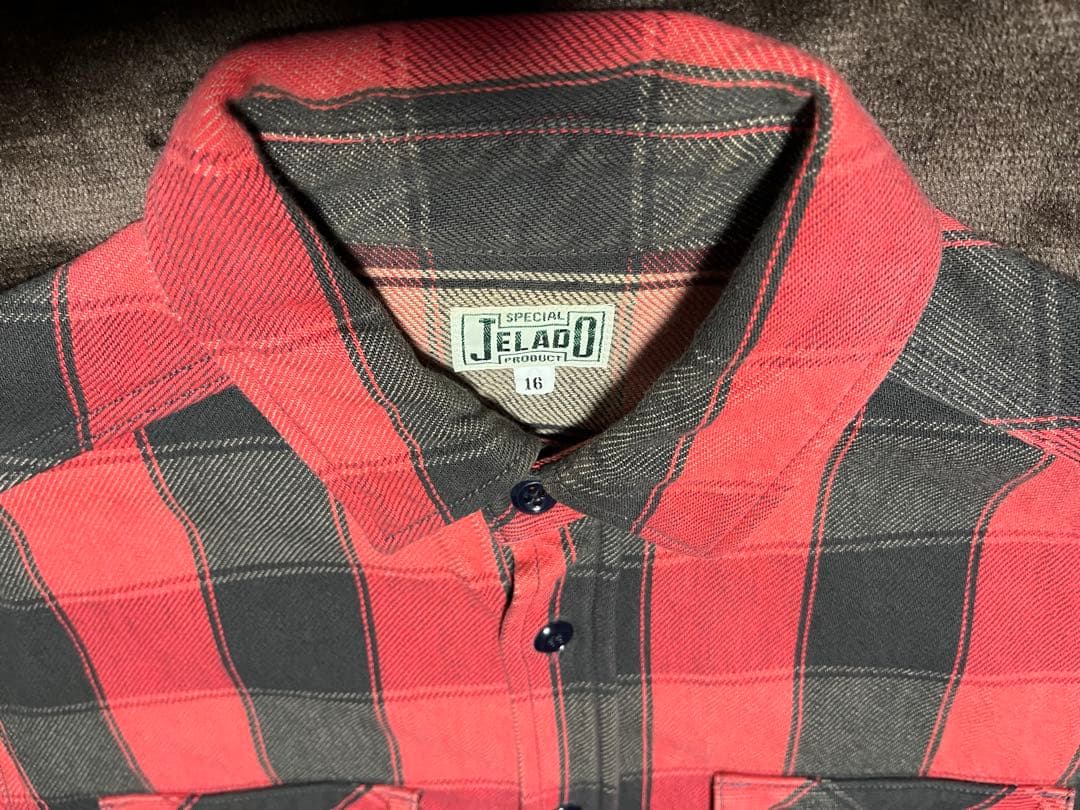 5.新品 ジェラード JELADO ネルシャツ サイズ16