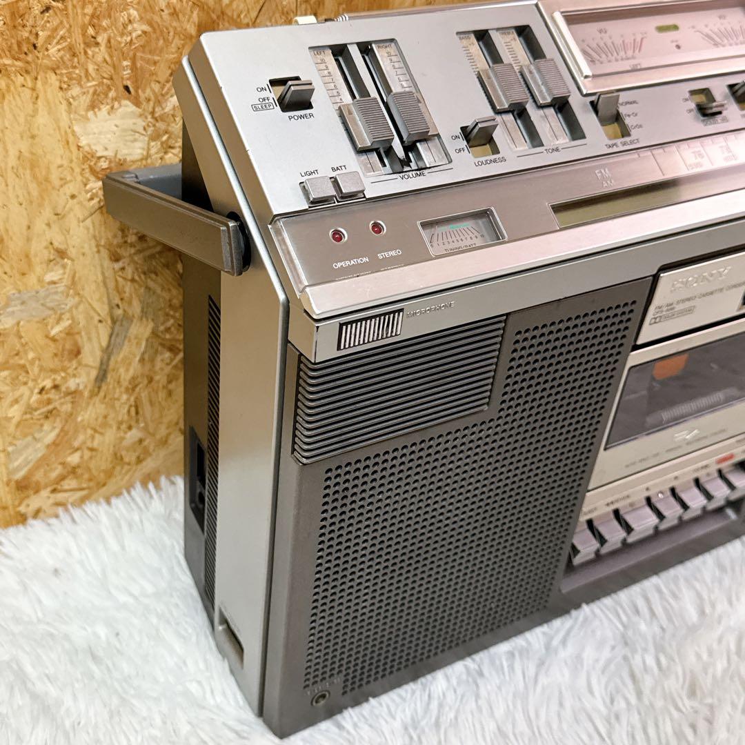 SONY/ソニー CFS-686 ラジカセ ラジオ/カセット AM FM 昭和