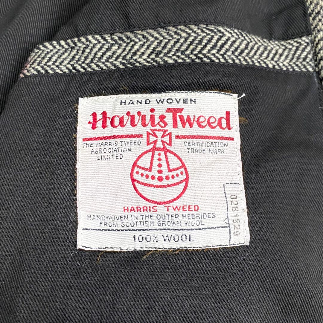 希少✨2XL相当 ハリスツイード クレイジーパターンヘリンボーン ブルゾン