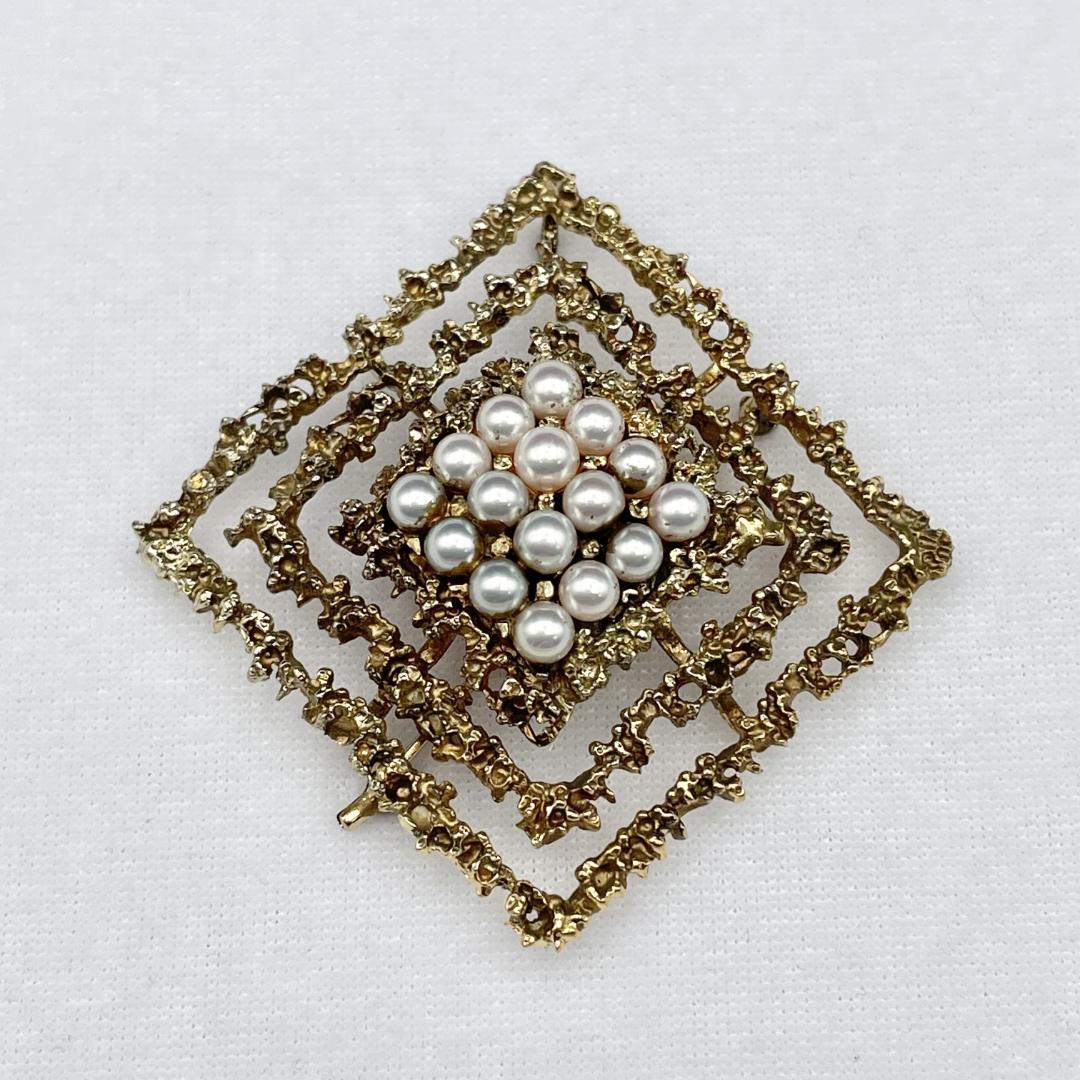 TASAKI アコヤ真珠 約4mm-4.5mm ブローチ Silver