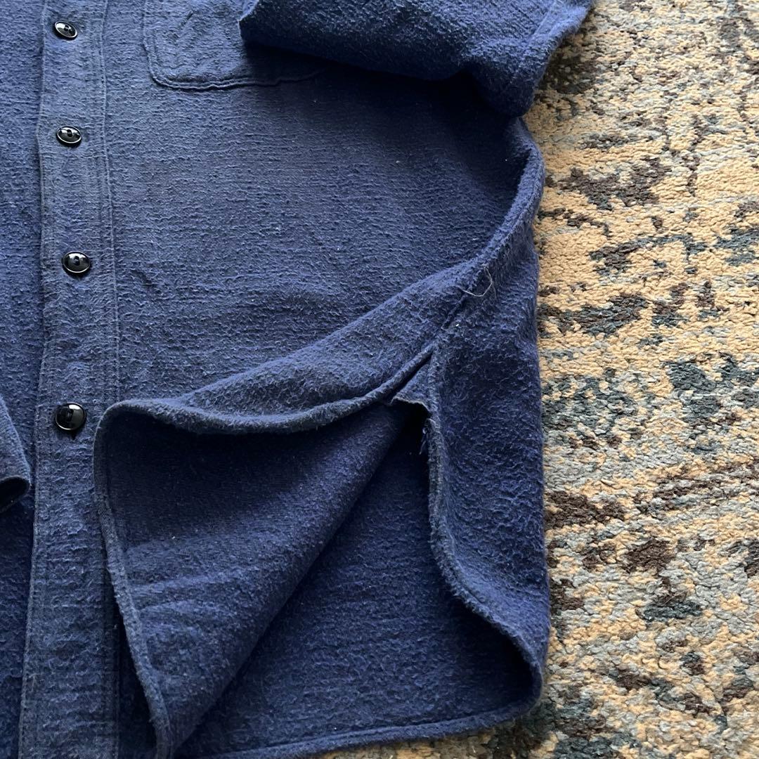 〜40s ROOMY RICHARD ネルシャツ マチ付き 無地 検30s50s