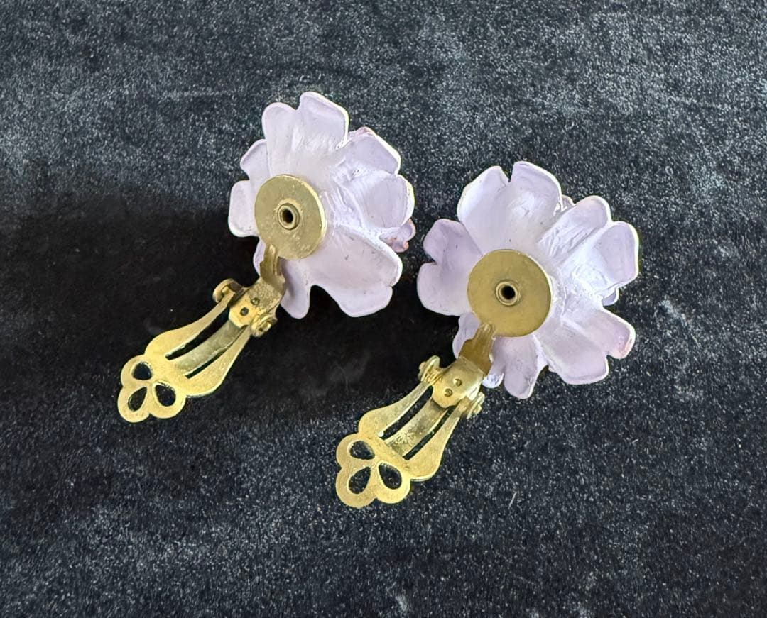 MICHAL NEGRINミハエルネグリン　お花リングイヤクリップ3点セット