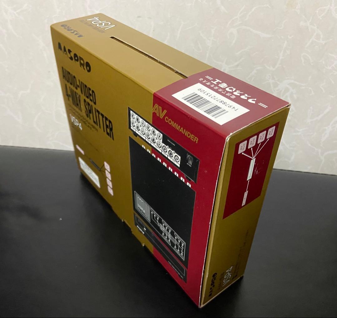 マスプロ VSP4　AUDIO VIDEO 4-WAY SPLITTER 3台