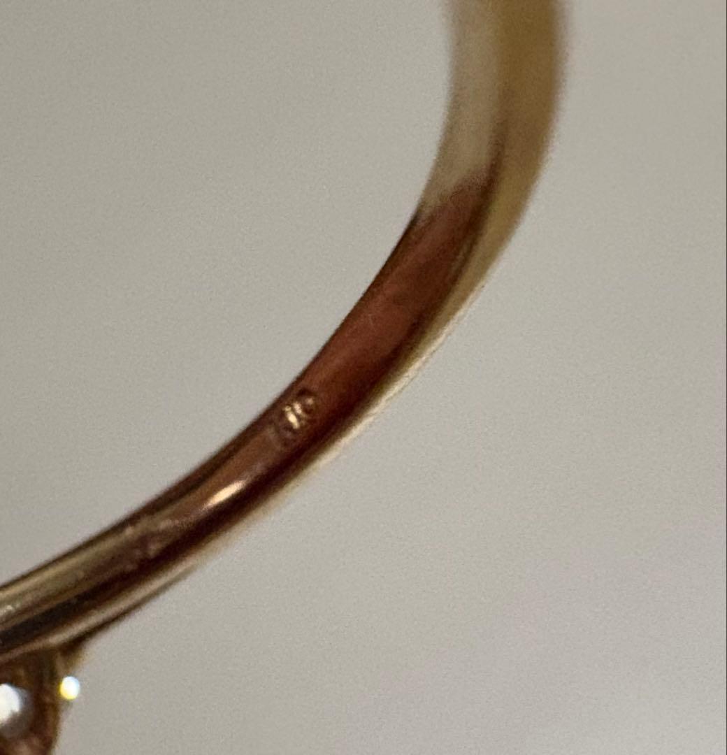 ダイヤモンド ソリティアリング K10 YG