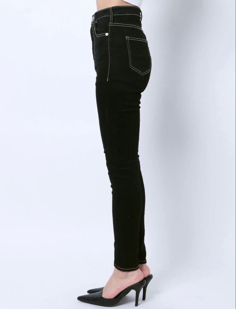 GYDA　ハイウエストワンウォッシュスキニーパンツ