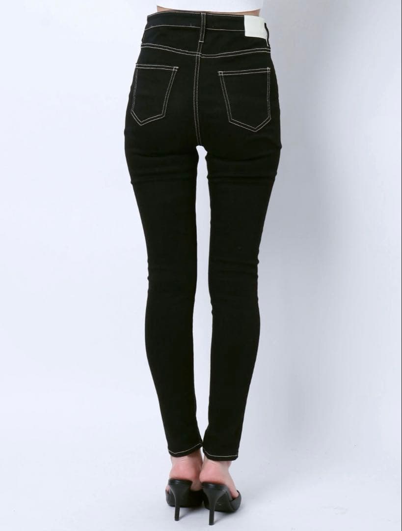 GYDA　ハイウエストワンウォッシュスキニーパンツ