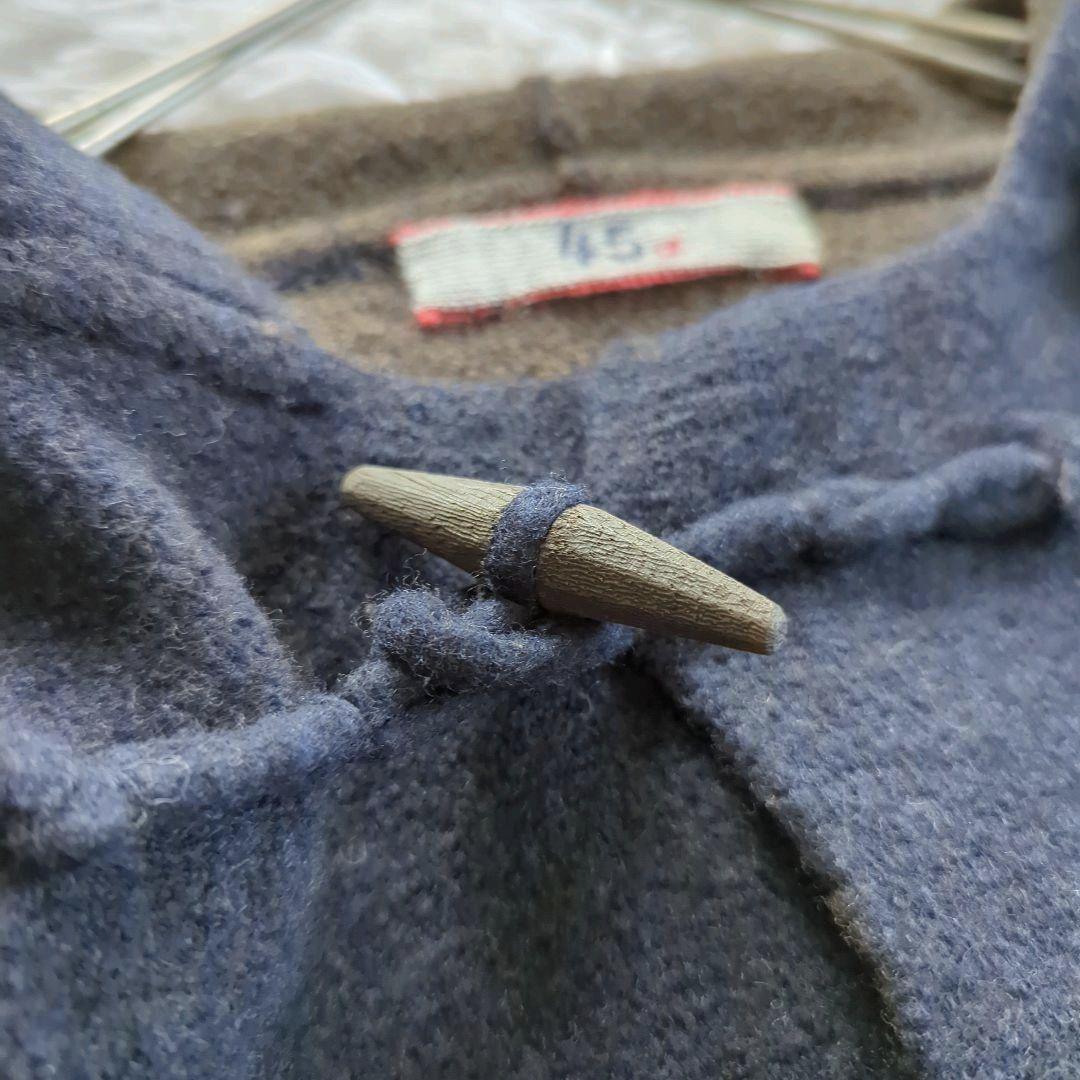 45R 圧縮ウール ダッフルコート バイカラー ゆったりサイズ 3(L)