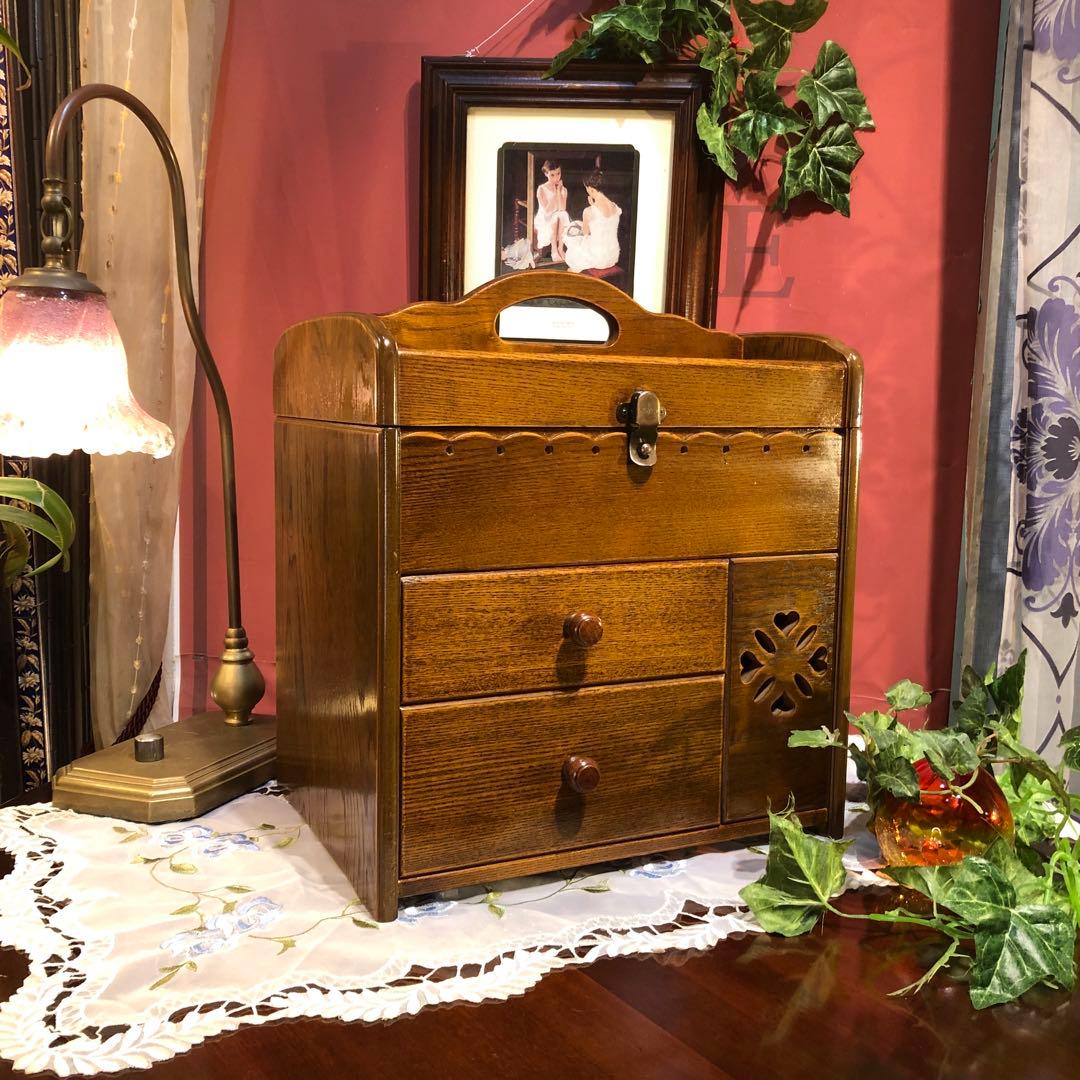 パリ雑貨屋　アンティーク小物入れ　メイクボックス