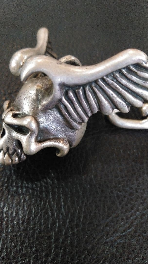 こ*ば様 THIRTEENDESIGNS ウイングスカルキーチェーン142g 9