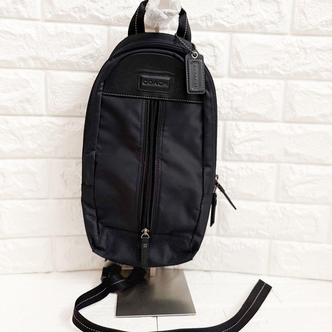 新品級COACHコーチヴァリック ダッフル バックパック／ボディバッグ ブラック