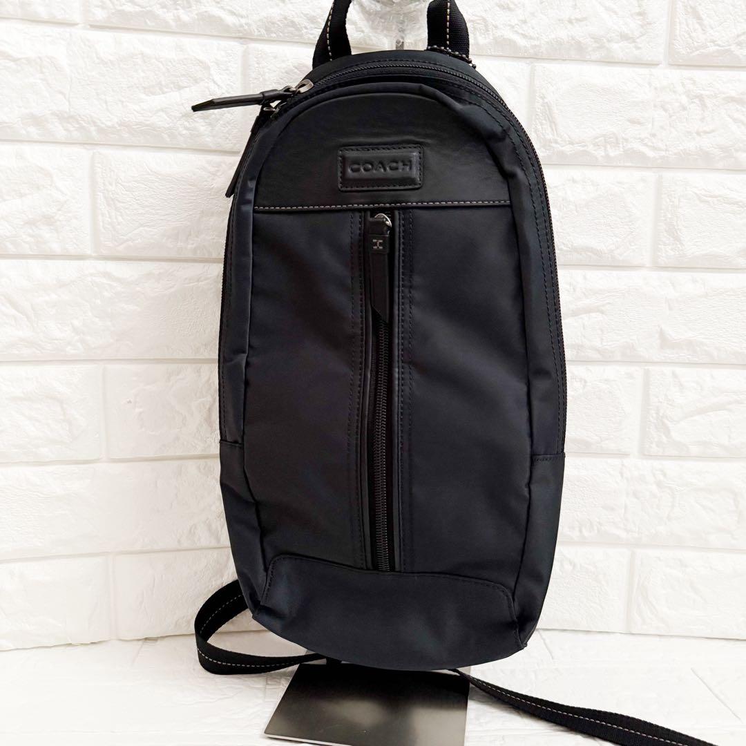 新品級COACHコーチヴァリック ダッフル バックパック／ボディバッグ ブラック