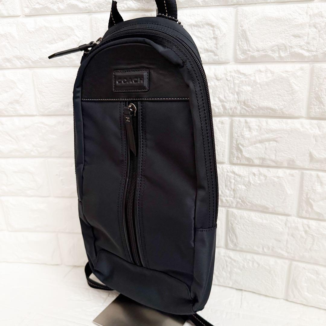 新品級COACHコーチヴァリック ダッフル バックパック／ボディバッグ ブラック