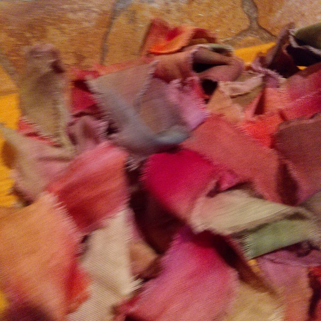 ①pagu_pagu_8。ジャンクジャーナル素材フリンジ加工裂き布リボン