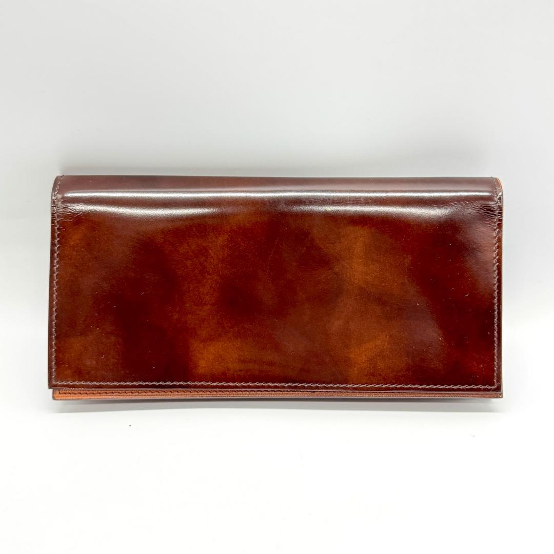 美品 dunhill ダンヒル 二つ折り 長財布 札入れ レザー 箱付き