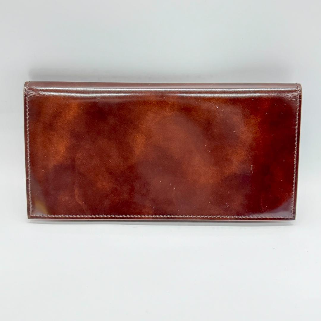 美品 dunhill ダンヒル 二つ折り 長財布 札入れ レザー 箱付き