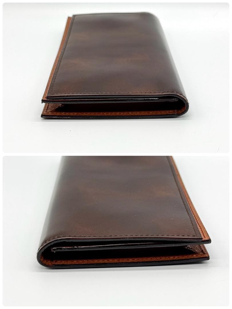 美品 dunhill ダンヒル 二つ折り 長財布 札入れ レザー 箱付き