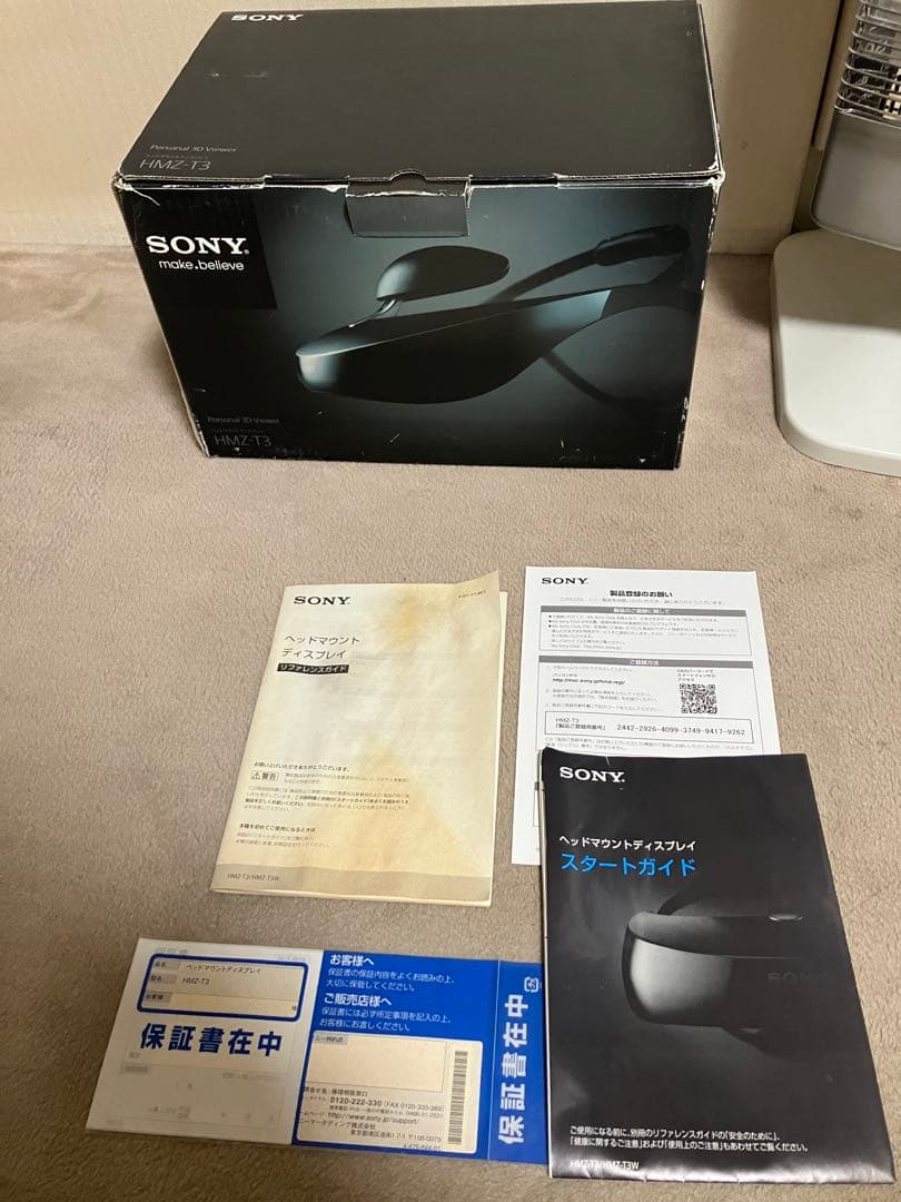 新品SONY HMZ-T3 3Dビデオヘッドマウントディスプレイ (ジャンク品)