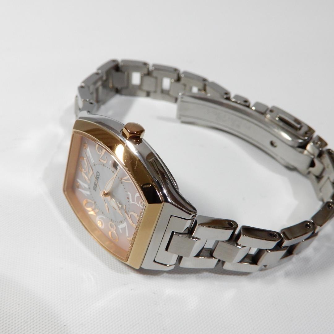 美品 SEIKO ルキア　腕時計　レディースウォッチ　シルバー　ピンク
