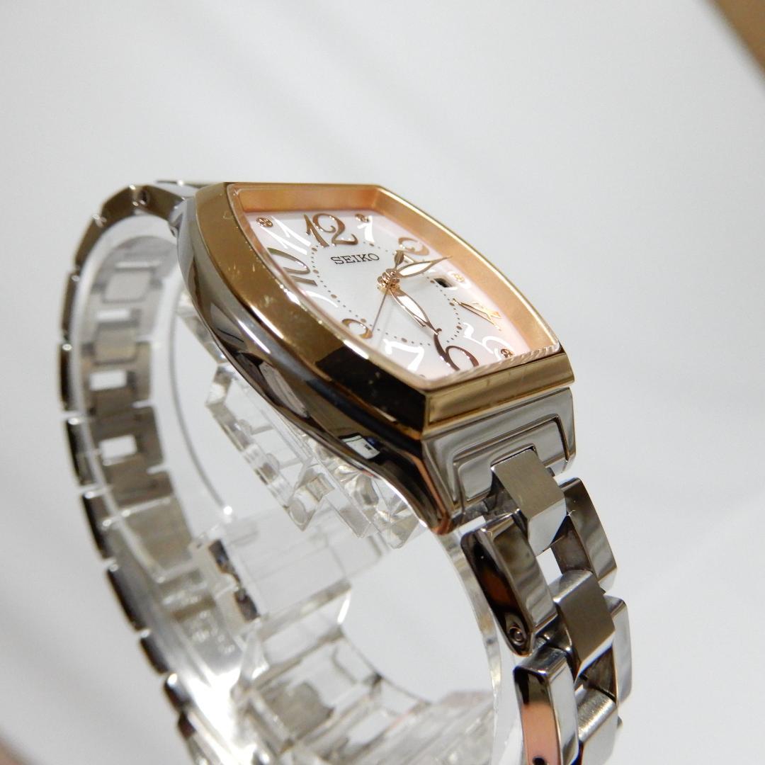 美品 SEIKO ルキア　腕時計　レディースウォッチ　シルバー　ピンク
