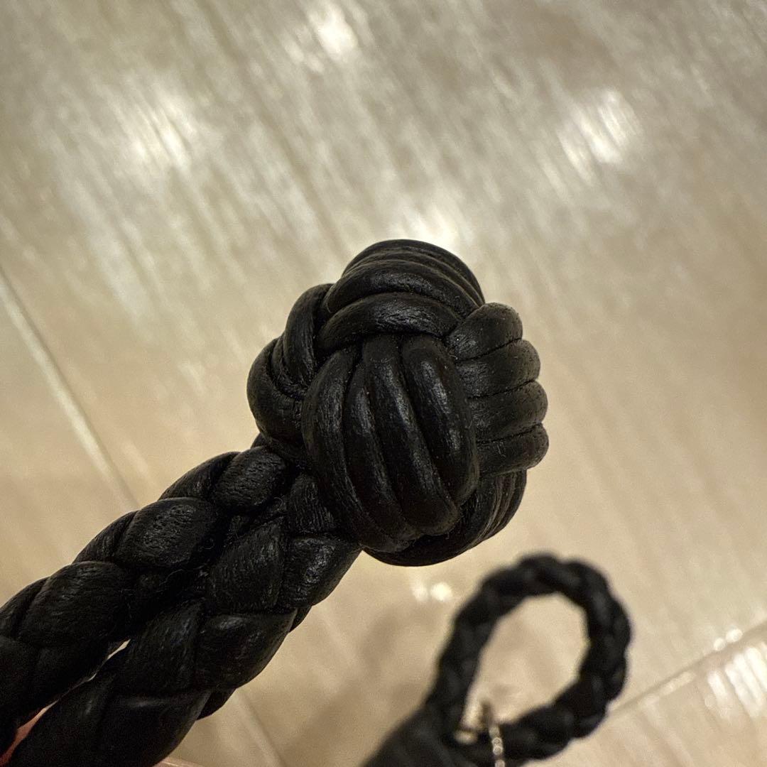 Bottega Veneta ブラックレザーブレスレット 箱有り