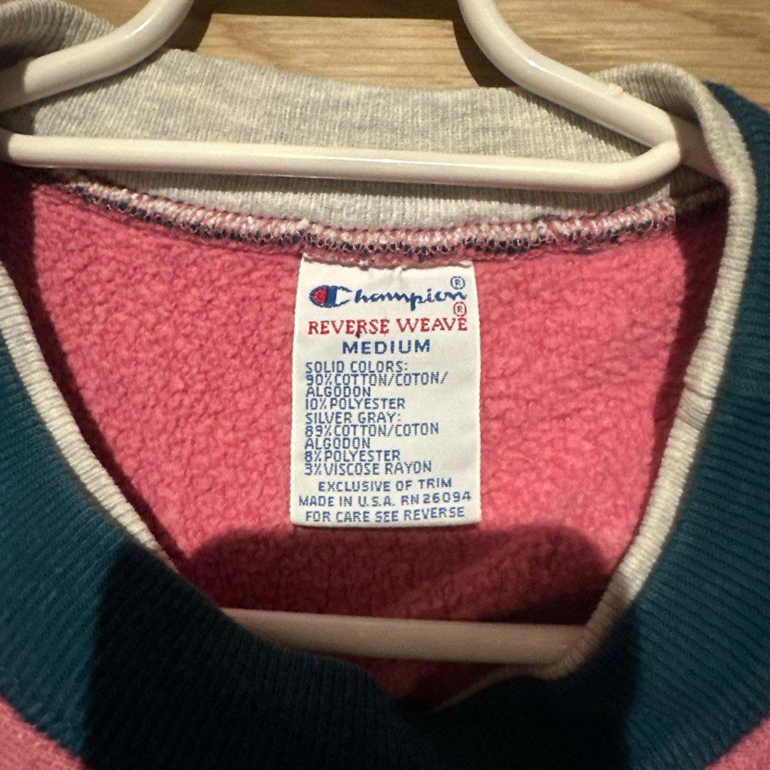 90sチャンピオンリバースウィーブ　エル ボーパッチ　珍ピオン