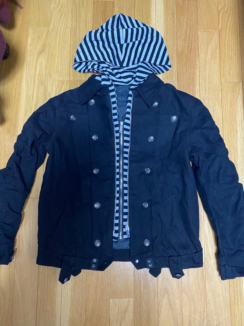 お兄系　y2k フード付きジャケット　S