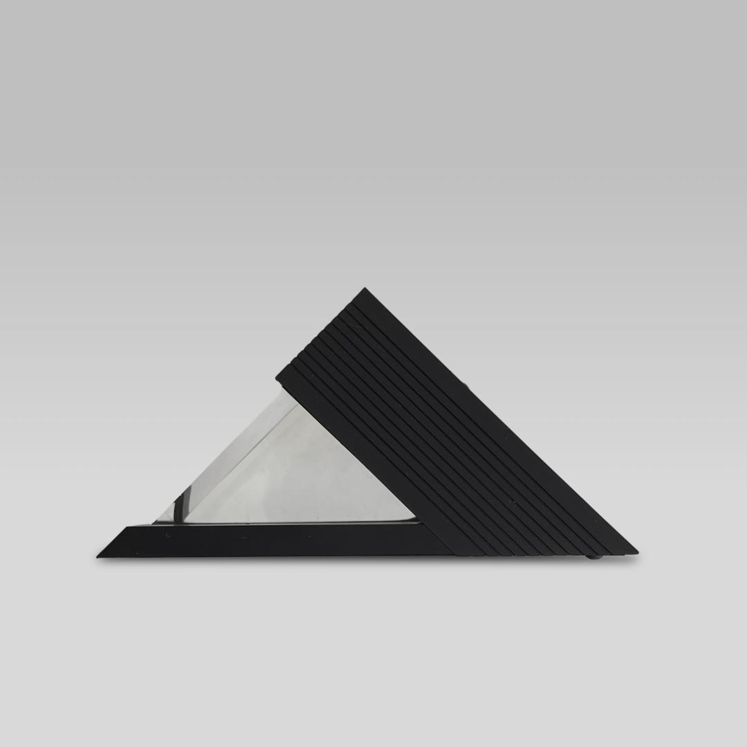 90s【ポストモダン】ヴィンテージ プリズムデザイン デスククロック 置き時計