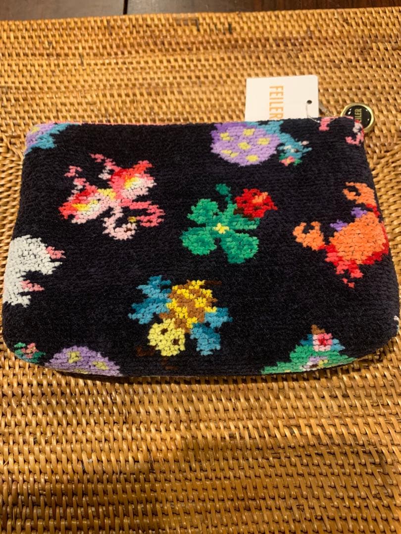 FEILER✖️神崎恵さんの限定品コラボポーチ　ネイビー