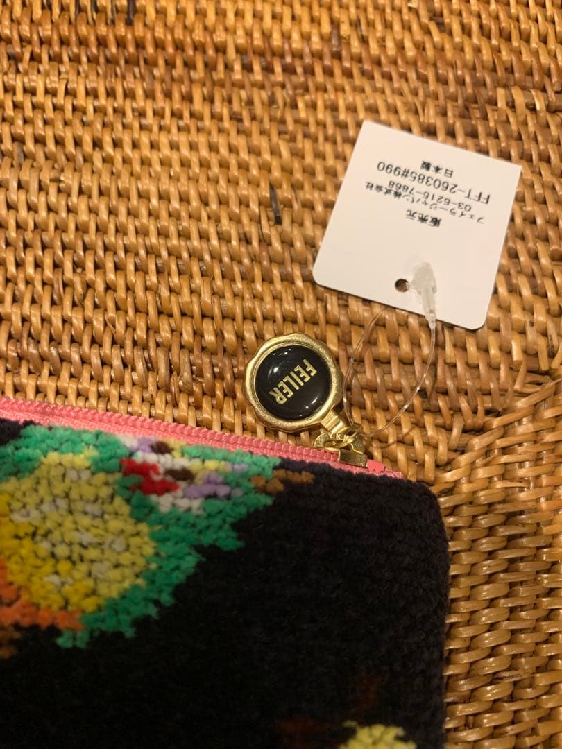 FEILER✖️神崎恵さんの限定品コラボポーチ　ネイビー