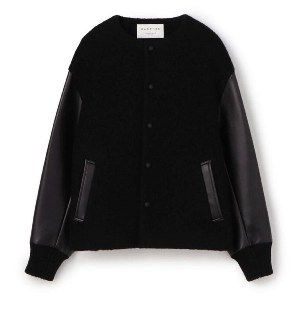 TOMORROWLAND MACPHEEシープパイル ブルゾン ブラック