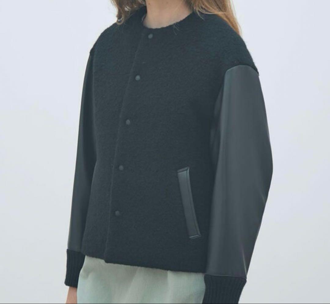 TOMORROWLAND MACPHEEシープパイル ブルゾン ブラック